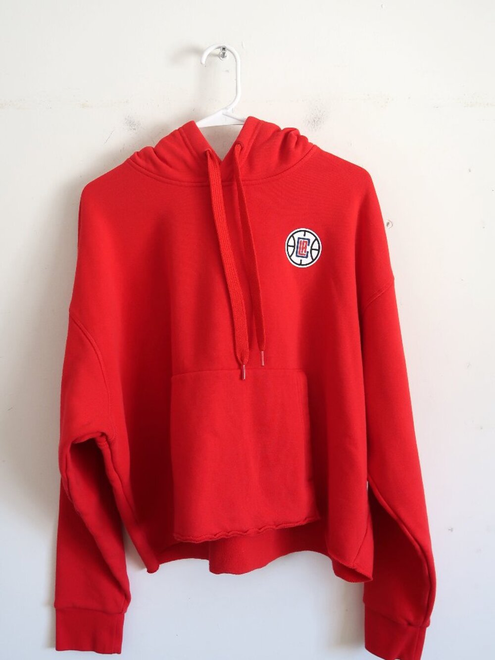 NBA x Nike Red Clippers Cropped Hoodie - Size XL